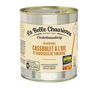 LA BELLE CHAURIENNE - Plat Cuisiné - Cassoulet à l'Oie et Saucisses de Toulouse · Sans Conservateur ni Arôme Artificiel · Pour 2 Personnes - la boîte de 840g - Le Lot De 3
