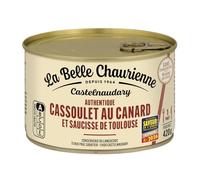 LA BELLE CHAURIENNE - Plat Cuisiné - Cassoulet au canard - Et Saucisse de Toulouse · Authentique · 1 Portion - la boîte de 420g - Le Lot De 4