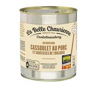LA BELLE CHAURIENNE - Plat Cuisiné - Cassoulet au porc et Saucisses de Toulouse · Authentique · Sans Conservateur ni Arôme Artificiel · 2 Portions - la boîte de 840g - Le Lot De 3