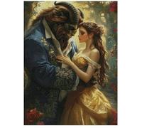 La Belle et la Bête Série 9, toile Aïda 14 points, 200 x 265 points, 36 x 48 cm, kit de broderie au point de croix pour point de croix avancé