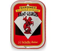 La Belle-iloise - Sardines Saint Georges - Sardines a l huile d’olive - 115 g - 4 à 6 sardines