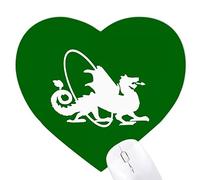 La bête sauvage est capable de faire des dragons à l 'étranger. Jeux de tapis de souris en forme de coeur