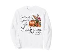 La Bible chrétienne Entre Ses Portes avec Thanksgiving Sweatshirt