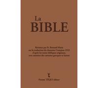 La bible Crampon 1923-2023 - Couverture marron Crampon 1923 - 2023 - Bernard-Marie - Tequi - relié - Livre