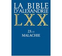La Bible D'alexandrie - Malachie 23.12