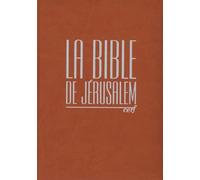 La Bible De Jérusalem - Edition Compacte Intégrale Fauve