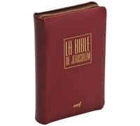 La Bible De Jérusalem - Edition Luxe Bordeaux Avec Fermeture Éclair, Papier Bible, Tranche Or