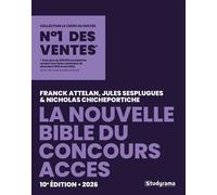 La bible du concours ACCES 2026 - Franck Attelan - Studyrama Eds - broché - Scolaire / Universitaire