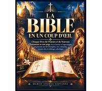 La Bible en un coup d’œil: Chaque livre de l’Ancien et du Nouveau Testament en une page, de la Genèse à l’Apocalypse, en passant par les Évangiles, avec résumés, versets clés et éclairage catholique.