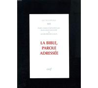 La Bible, parole adressée