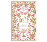 La Bible - reliée + jaspage claire - rouge corail