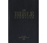 La Bible Thompson - Couverture Rigide Noire
