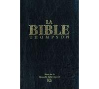 La Bible Thompson Nbs (Nouvelle Bible Segond)