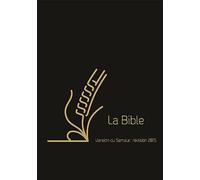 La Bible: Version du Semeur, couverture cuir noire, tranche argentée