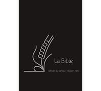 La Bible: Version du Semeur, révision 2015, couverture cuir noire tranche dorée avec zip