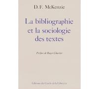 La Bibliographie Et La Sociologie Des Textes