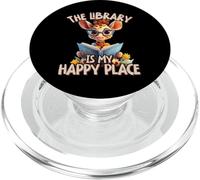 La bibliothèque est mon lieu de bonheur, professeur de girafe PopSockets PopGrip pour MagSafe