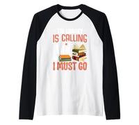 La bibliothèque m'appelle et je dois y aller Manche Raglan