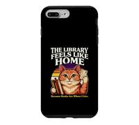 La bibliothèque me Donne l'impression d'être chez Moi : Les Livres sont là où Je vis Coque pour iPhone 7 Plus/8 Plus