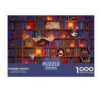 La Bibliothèque Ultime des Merveilles Puzzle en Bois Imperméable DIY Puzzles De 1000 Pièces pour Adultes Cadeaux Défi Et Casse-tête Jeux Éducatifs