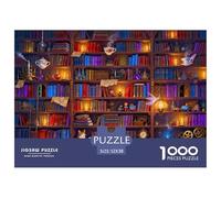 La Bibliothèque Ultime des Merveilles Puzzle en Bois Imperméable Puzzles De 1000 Pièces pour Adultes Cadeaux Défi Et Casse-tête De Décoration pour La Maison