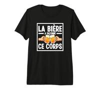 La Bière A Façonné Ce Corps Buveur de Bière Ventre de Bière T-Shirt Haut de Gamme