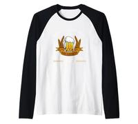 La bière est la preuve que Dieu nous aime. Boire, sois heureux Manche Raglan