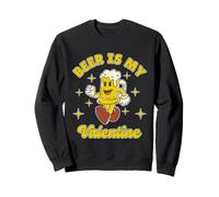La bière est ma Copine ou Petit ami drôle rétro Saint Valent Sweatshirt