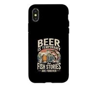 La bière est temporaire, mais Les Histoires de Poissons sont éternelles Coque pour iPhone X/XS