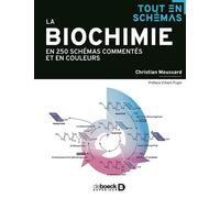 La biochimie en 250 schémas commentés et en couleurs 2019 - Christian Moussard - De Boeck Supérieur - broché - Manuel