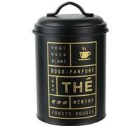 Cook Concept - Boîte de rangement LA Boite A BT6668 - métal, message, noir mat - 12 x 18.50 cm
