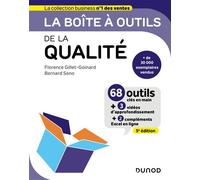 La boîte à outils de la qualité - 5e ed. - Florence Gillet-Goinard - Dunod - broché - Etude