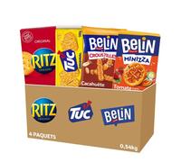 La Boîte Appéritif 5 - Ritz Original 200g, Belin Croustilles Cacahuètes 138g, Tuc Original 100g, Belin Crackers Minizza Tomate 95g