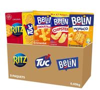 La Boîte Appéritif 7, Ritz Original, Belin Croustilles Emmental, Tuc Original, Belin Crackers Monaco Emmental, Belin Chipster Salé