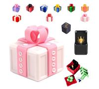 La Boîte Cadeau Exaspérante du Boite Cadeau Doigt d'honneur, Boîtes Colorées Imprimées en 3D, des Cadeaux Amusants pour Les Fêtes d'anniversaire et Les Réunions (Weiß-Rosa, Finger-Spielzeug)