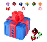 La Boîte Cadeau Exaspérante du Boite Cadeau Doigt d'honneur, Boîtes Colorées Imprimées en 3D, des Cadeaux Amusants pour Les Fêtes d'anniversaire et Les Réunions (Blau-Rot, Nur leere Geschenkbox)