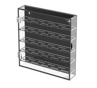 la boîte de rangement de pièces de monnaie - Cas de support d'affichage acrylique, organisateur de souvenirs de protection - Stockage de collection multi-fentes élégant pour médailles militaires