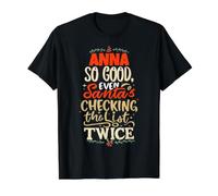La Bonne Anna, Le Père Noël, Dit Un nom drôle d'Anna T-Shirt Graphique avec Valeur