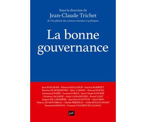 La bonne gouvernance - Jean-Claude Trichet - Puf - broché - Etude