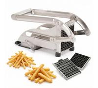 Louis Tellier Coupe-frites professionnel inox 2 grilles 9x9 & 12x12 mm ventouse