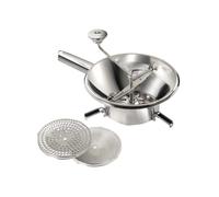 LA BONNE GRAINE - Moulin à légumes manuel - Inox professionnel - 3 grilles pour purées, soupes, compotes - Utilisation manuelle - Facile à nettoyer