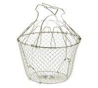 La Bonne Graine – Panier à salade pliant Ø 22,5 cm – Inox, avec raidisseurs, essorage délicat