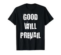 La Bonne volonté prévaudra T-Shirt Graphique avec Valeur, Homme, Noir, S