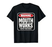 La Bouche Fonctionne Plus Vite Que Brain Funny Gen Z Japping Meme Witty T-Shirt