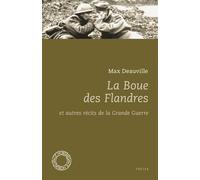 La boue des flandres - Max Deauville - Espace Nord - Poche - Poésie