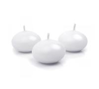 PartyDeco Conf. 50 bougies flottantes Confezione Blanc