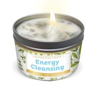 La bougie Magnificent 101 Pure Sage est une bougie en cire de soja entièrement naturelle avec des feuilles de sauge pure, offrant 35 heures de combustion pour le nettoyage énergétique de la maison.