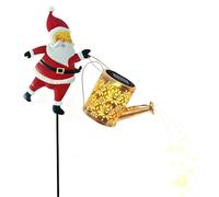 La Bouilloire Solaire de Noël Allume Les lumières solaires d'arrosoir (Blanc Chaud)