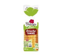 La Boulangère - Brioche Tranchée Bio Gourmande et Moelleuse, 400G - Lot De 4