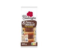 LA BOULANGERE - Délice Pur Beurre Fondant, Pains au Chocolat Moelleux en Sachet 8 x 400g - Lot de 4 - vendu par Lot